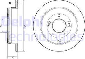 Delphi BG4767C-18B1 - Disque de frein cwaw.fr