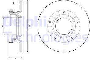 Delphi BG4784C - Disque de frein cwaw.fr