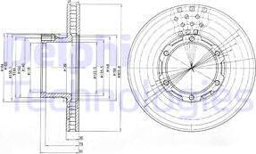 Delphi BG473 - Disque de frein cwaw.fr