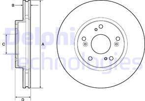 Delphi BG4774C - Disque de frein cwaw.fr