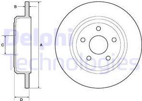 Delphi BG4772C - Disque de frein cwaw.fr