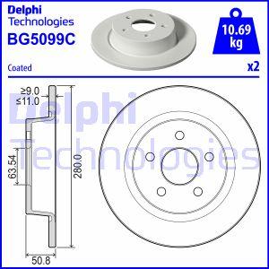 Delphi BG5099C - Disque de frein cwaw.fr