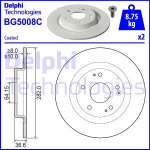 Delphi BG5008C - Disque de frein cwaw.fr