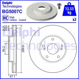 Delphi BG5007C - Disque de frein cwaw.fr