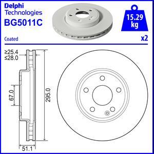 Delphi BG5011C - Disque de frein cwaw.fr