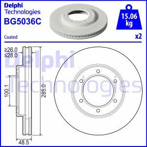 Delphi BG5036C - Disque de frein cwaw.fr