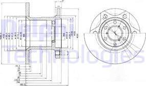 Delphi BG649 - Disque de frein cwaw.fr