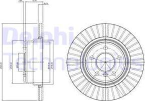 Delphi BG3999 - Disque de frein cwaw.fr