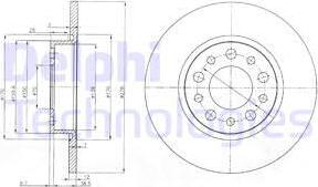 Delphi BG3994 - Disque de frein cwaw.fr