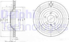 Delphi BG3991 - Disque de frein cwaw.fr