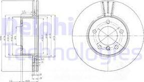 Delphi BG3998C - Disque de frein cwaw.fr