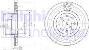 Delphi BG3944 - Disque de frein cwaw.fr