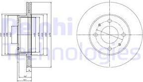 Delphi BG3946 - Disque de frein cwaw.fr