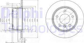 Delphi BG3940 - Disque de frein cwaw.fr