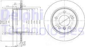 Delphi BG3948 - Disque de frein cwaw.fr