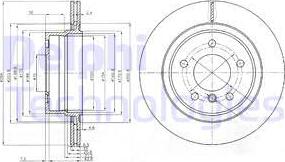 Delphi BG3947 - Disque de frein cwaw.fr