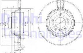 Delphi BG3959 - Disque de frein cwaw.fr