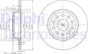 Delphi BG3954 - Disque de frein cwaw.fr