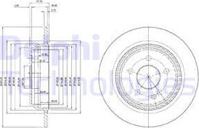 Delphi BG3969C - Disque de frein cwaw.fr