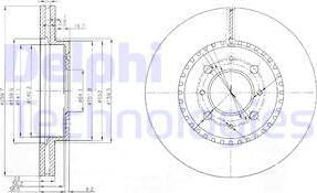 Delphi BG3965 - Disque de frein cwaw.fr