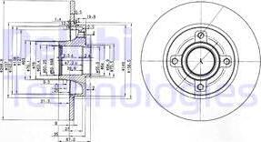 Delphi BG3962 - Disque de frein cwaw.fr