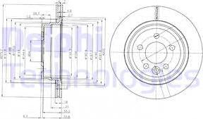 Delphi BG3919 - Disque de frein cwaw.fr