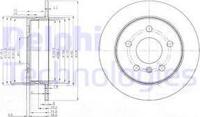 Delphi BG3910C-18B1 - Disque de frein cwaw.fr