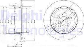 Delphi BG3912 - Disque de frein cwaw.fr