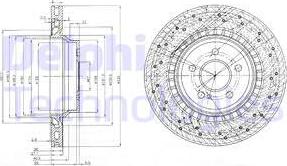 Delphi BG3917 - Disque de frein cwaw.fr