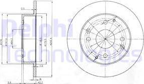 Delphi BG3983 - Disque de frein cwaw.fr