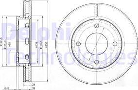 Delphi BG3987 - Disque de frein cwaw.fr