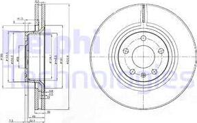 Delphi BG3939-C - Disque de frein cwaw.fr