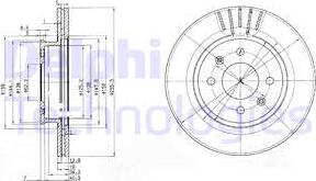 Delphi BG3934 - Disque de frein cwaw.fr