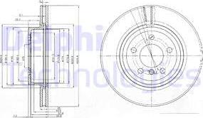 Delphi BG3938 - Disque de frein cwaw.fr