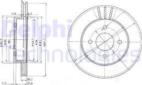 Delphi BG3932 - Disque de frein cwaw.fr