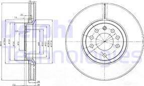 Delphi BG3973 - Disque de frein cwaw.fr