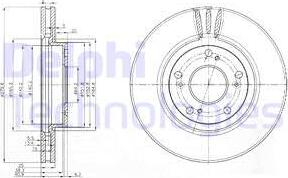 Delphi BG3977 - Disque de frein cwaw.fr