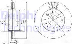 Delphi BG3401 - Disque de frein cwaw.fr