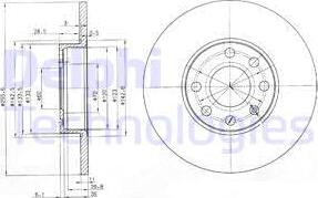 Delphi BG3402 - Disque de frein cwaw.fr