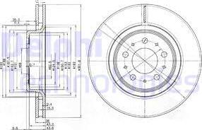 Delphi BG3418 - Disque de frein cwaw.fr