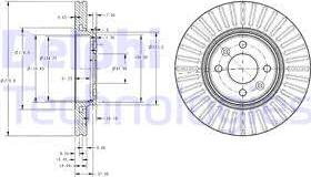 Delphi BG3430C - Disque de frein cwaw.fr