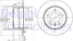 Delphi BG3592 - Disque de frein cwaw.fr