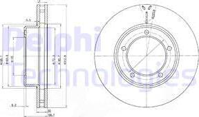 Delphi BG3558 - Disque de frein cwaw.fr