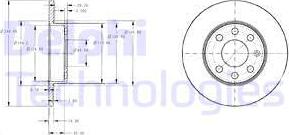 Delphi BG3567 - Disque de frein cwaw.fr