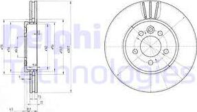 Delphi BG3503 - Disque de frein cwaw.fr