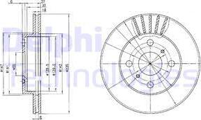 Delphi BG3519C - Disque de frein cwaw.fr