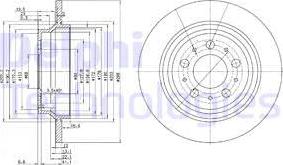 Delphi BG3515C - Disque de frein cwaw.fr