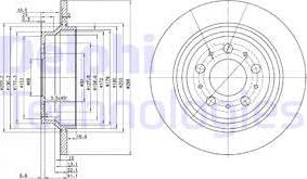 Delphi BG3515 - Disque de frein cwaw.fr