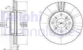 Delphi BG3516 - Disque de frein cwaw.fr