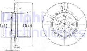 Delphi BG3589 - Disque de frein cwaw.fr